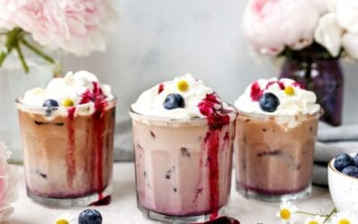 Blueberry Tart Cold Brew Latte